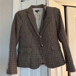 J. Crew Factory Women's Houndstooth Blazer - Black and Brown